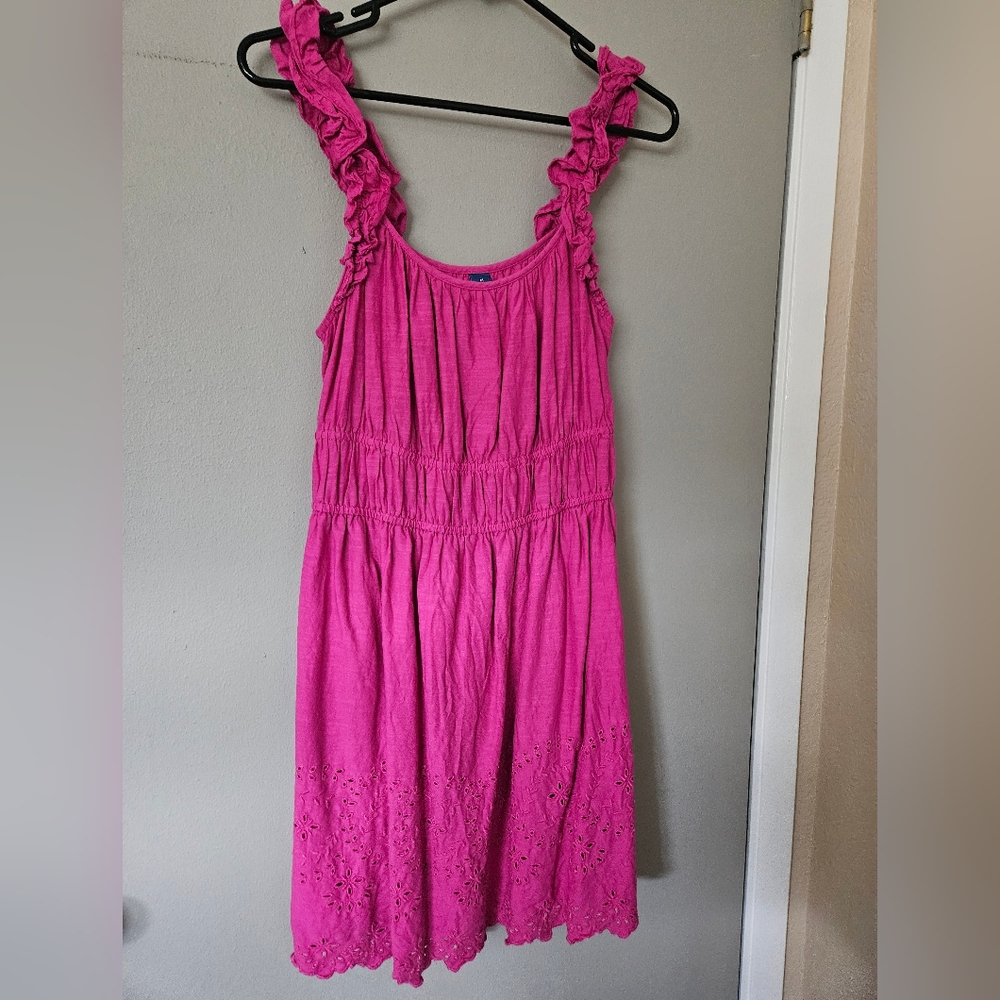 M Eyelet hem summer dress